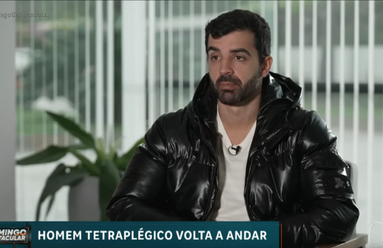 Homem tetraplégico volta andar …